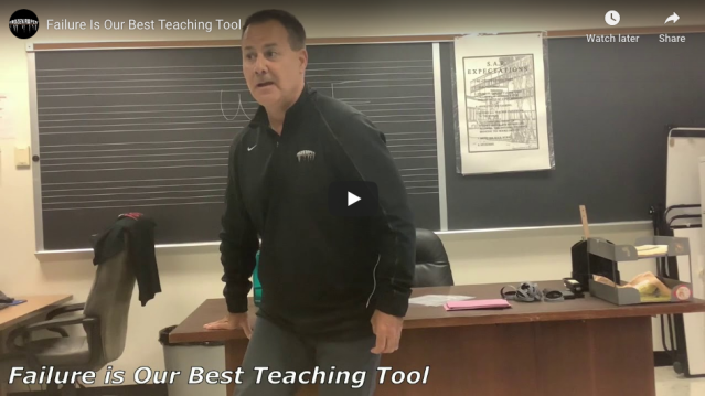 Failure is Our Best Teaching Tool